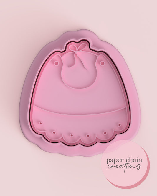 Baby Bib Cookie Cutter and Embosser