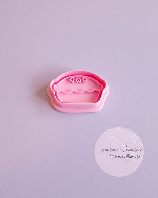 Pie Cookie Cutter and Fondant Embosser