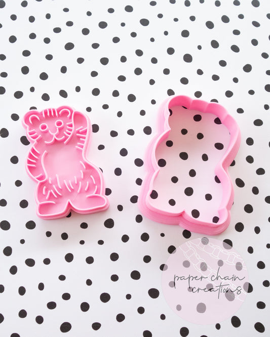 Teddy Biscuit Cookie Cutter and Fondant Embosser