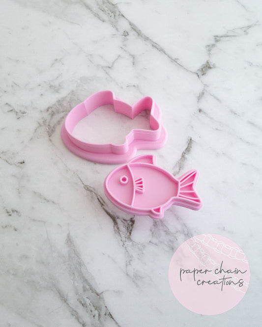 Fish Cookie Cutter and Fondant Embosser