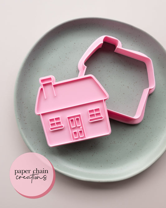 House V2 Cookie Cutter and Fondant Embosser
