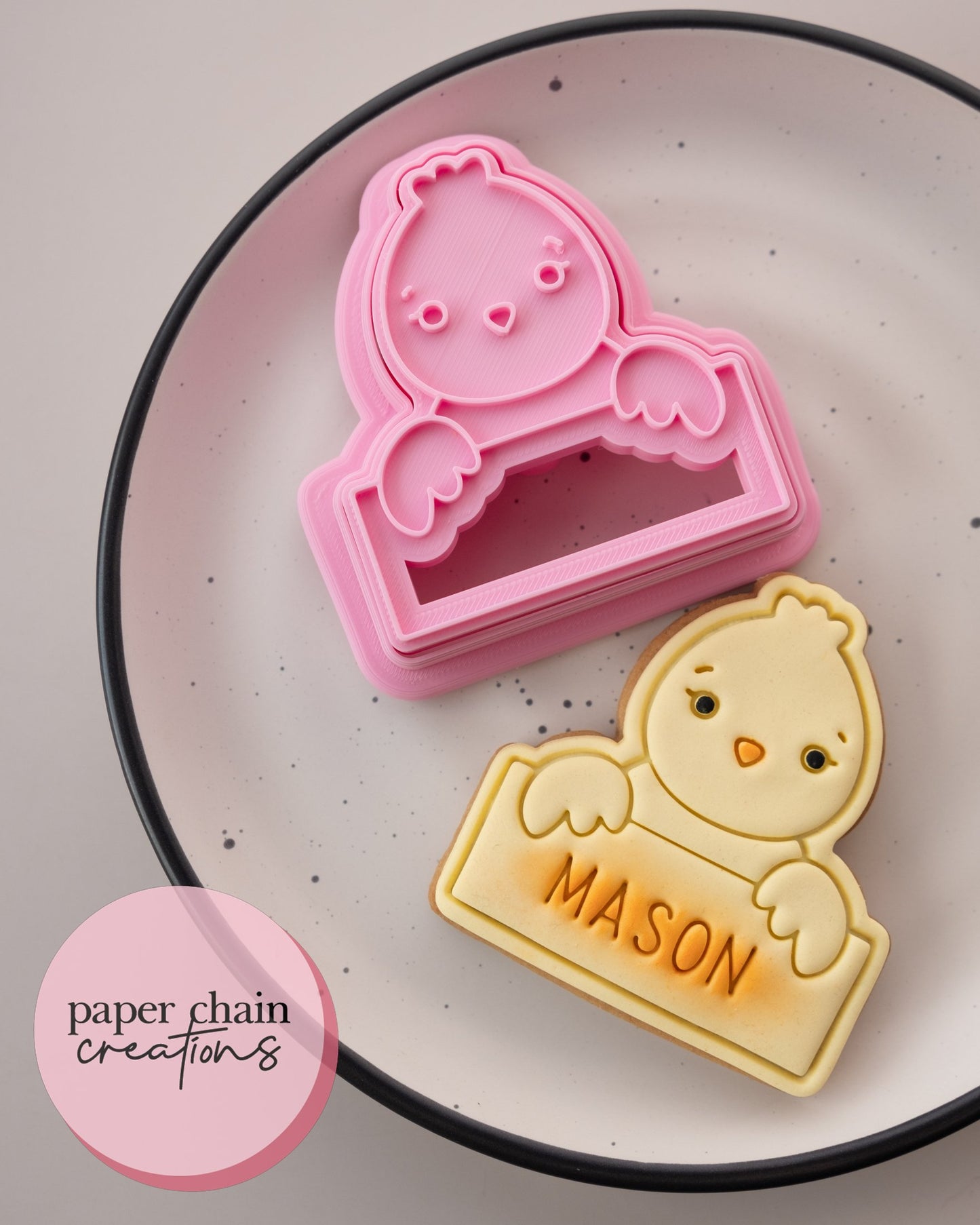 Vanilla Alphabet Font Fondant Embosser Stamp Set