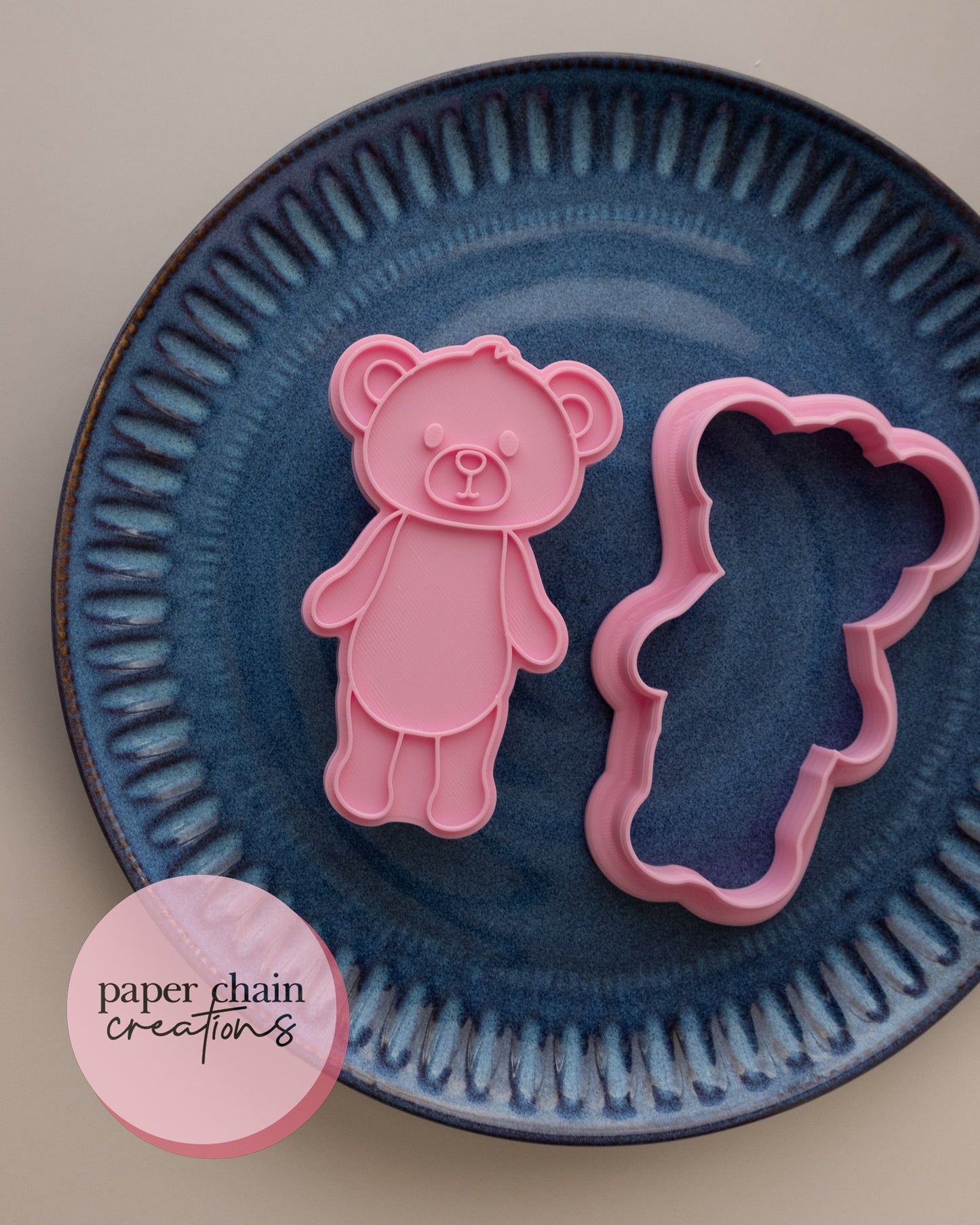 Hanging Teddy Cookie Cutter and Fondant Embosser