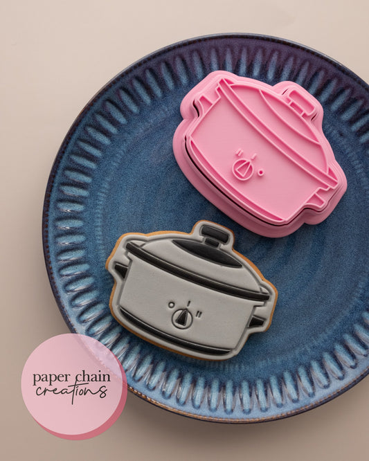 Slow Cooker Cookie Cutter and Fondant Embosser