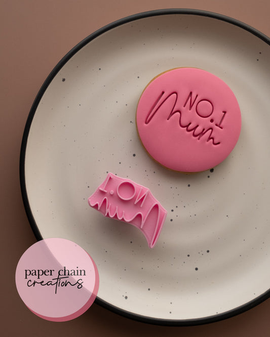 No.1 Mum Fondant Embosser