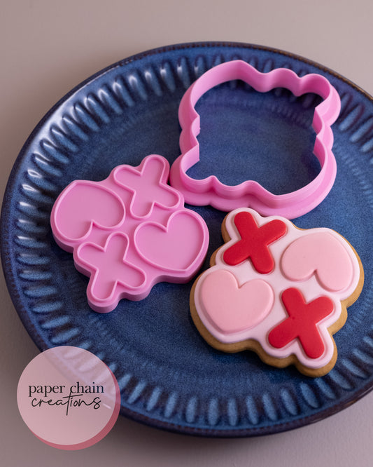 Love XOXO Cookie Cutter and Embosser