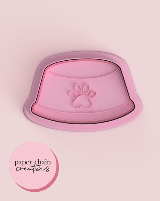 Dog Bowl Cookie Cutter and Fondant Embosser