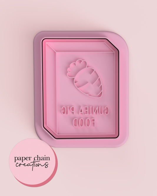 Guinea Pig Food Cookie Cutter and Fondant Embosser