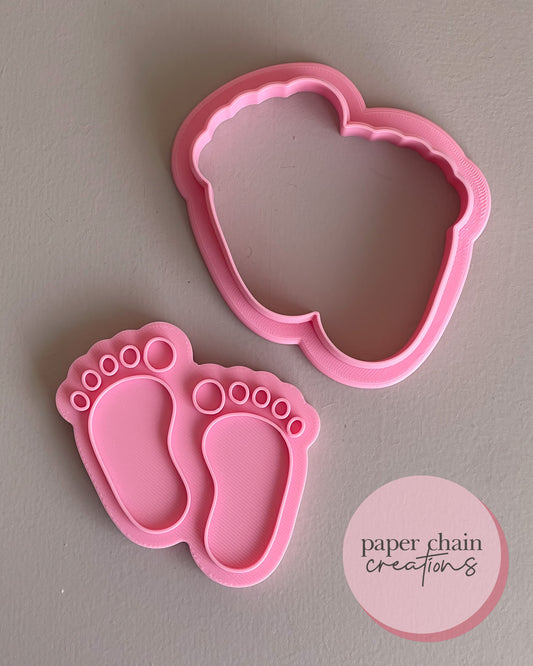 Baby Feet Cookie Cutter and Embosser
