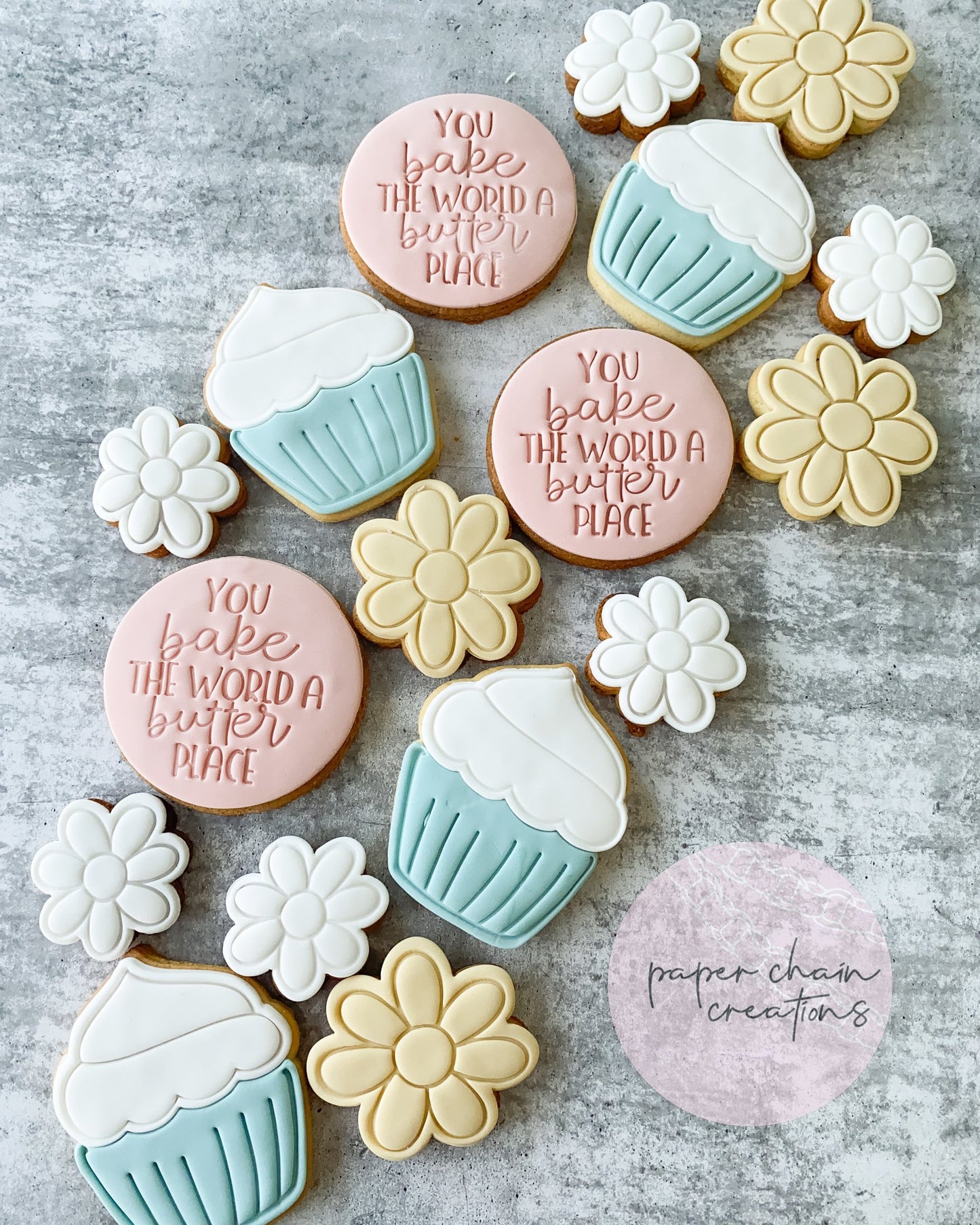 Simple Daisy Cookie Cutter and Fondant Embosser