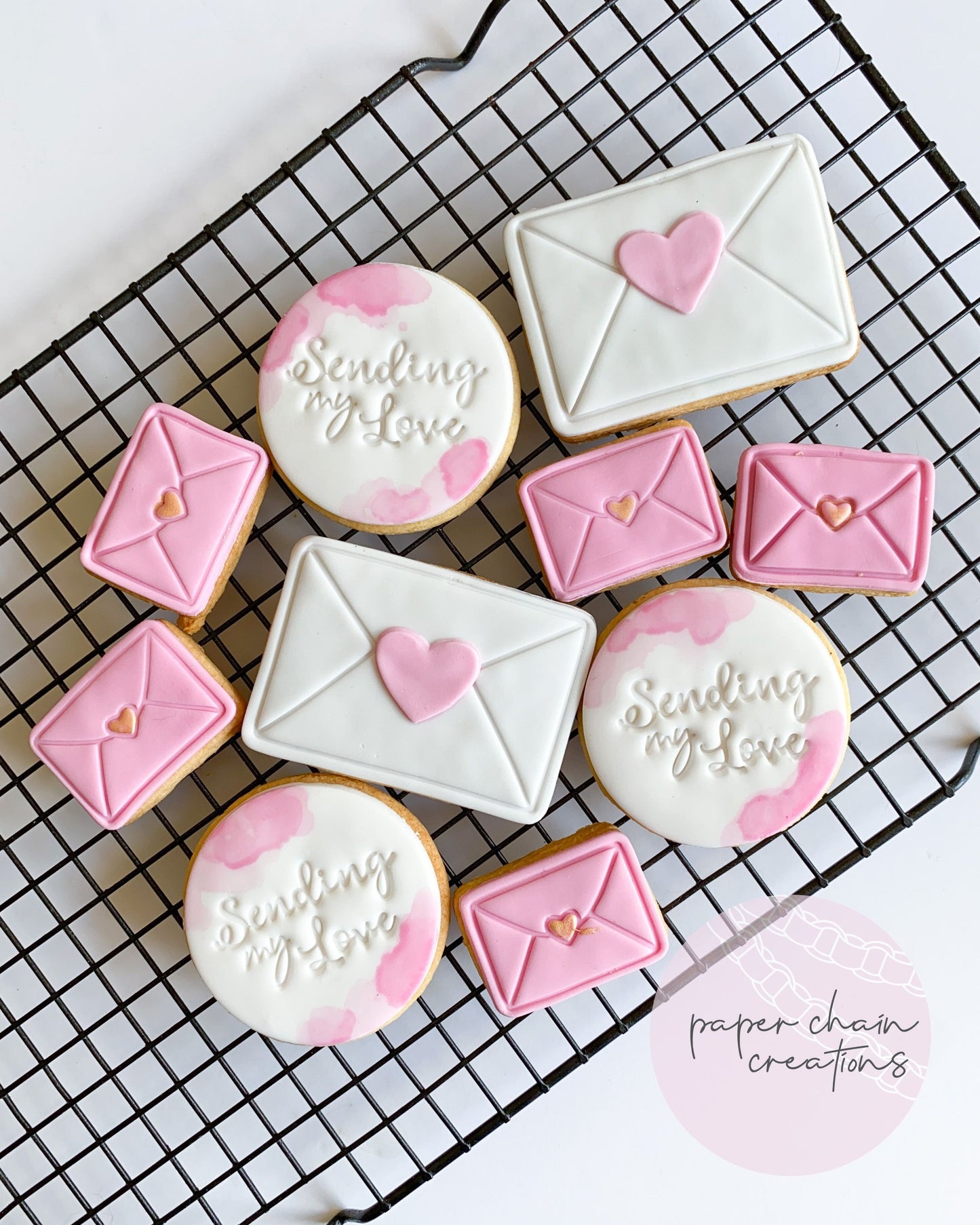 Love Envelope Cookie Cutter and Fondant Embosser SET