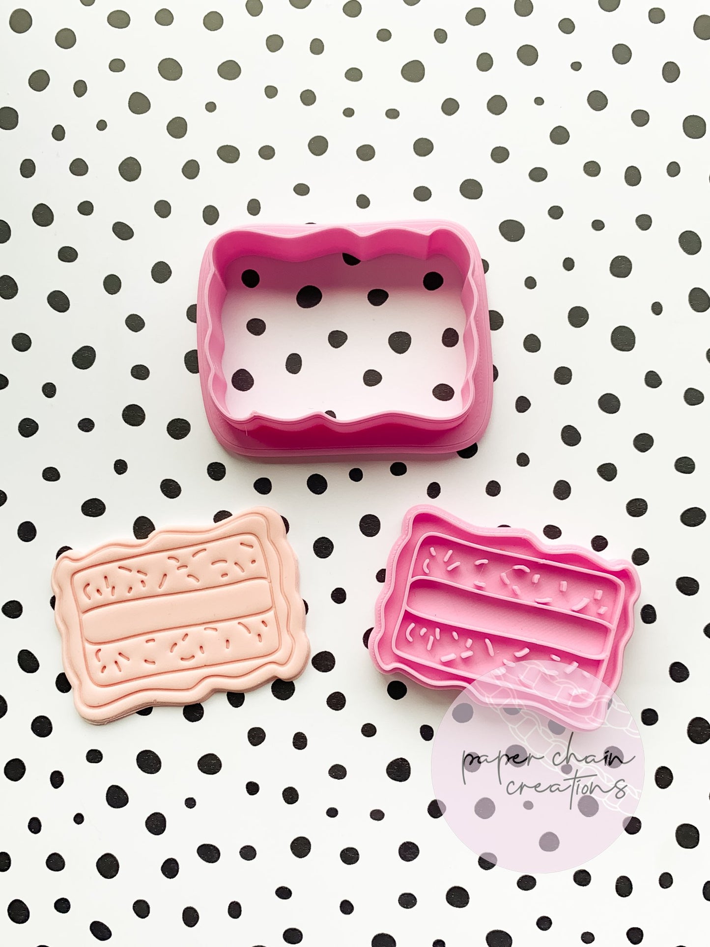 Iced Vovo Cookie Cutter and Fondant Embosser