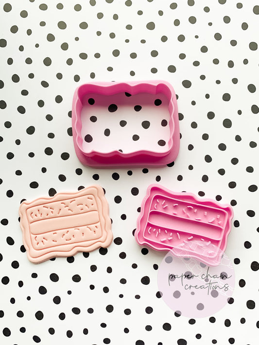 Iced Vovo Cookie Cutter and Fondant Embosser
