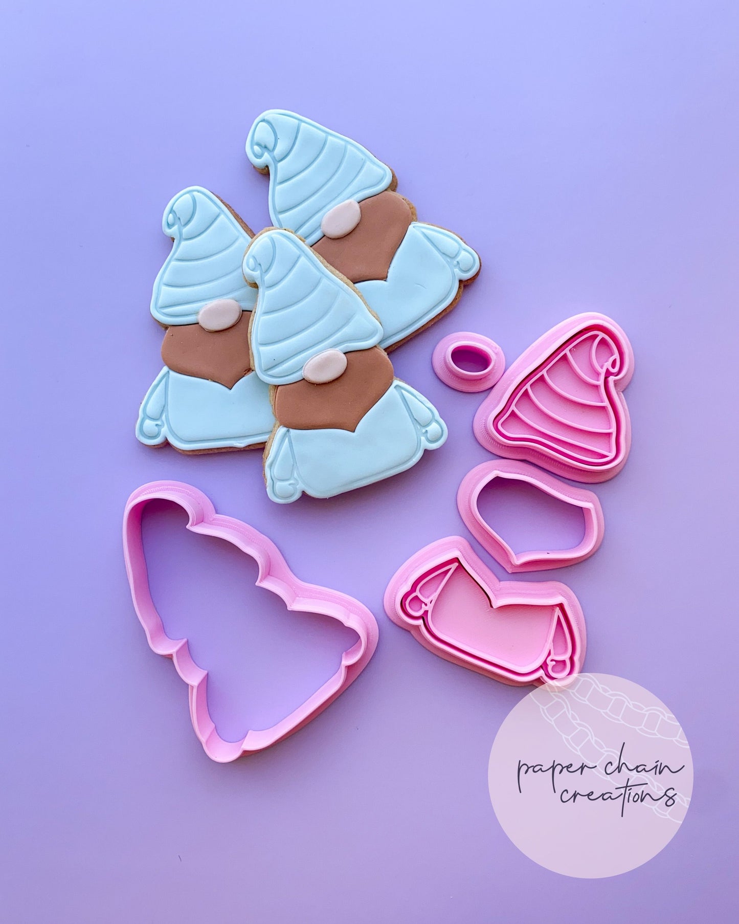 Gnome Cookie Cutters and Embossers SET