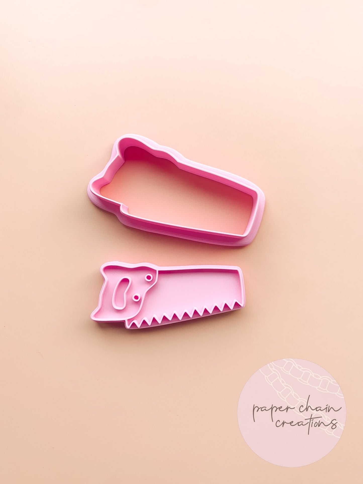Saw Cookie Cutter and Fondant Embosser