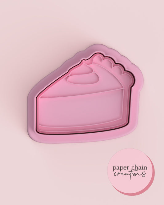 Pumpkin Pie Slice Cookie Cutter and Fondant Embosser