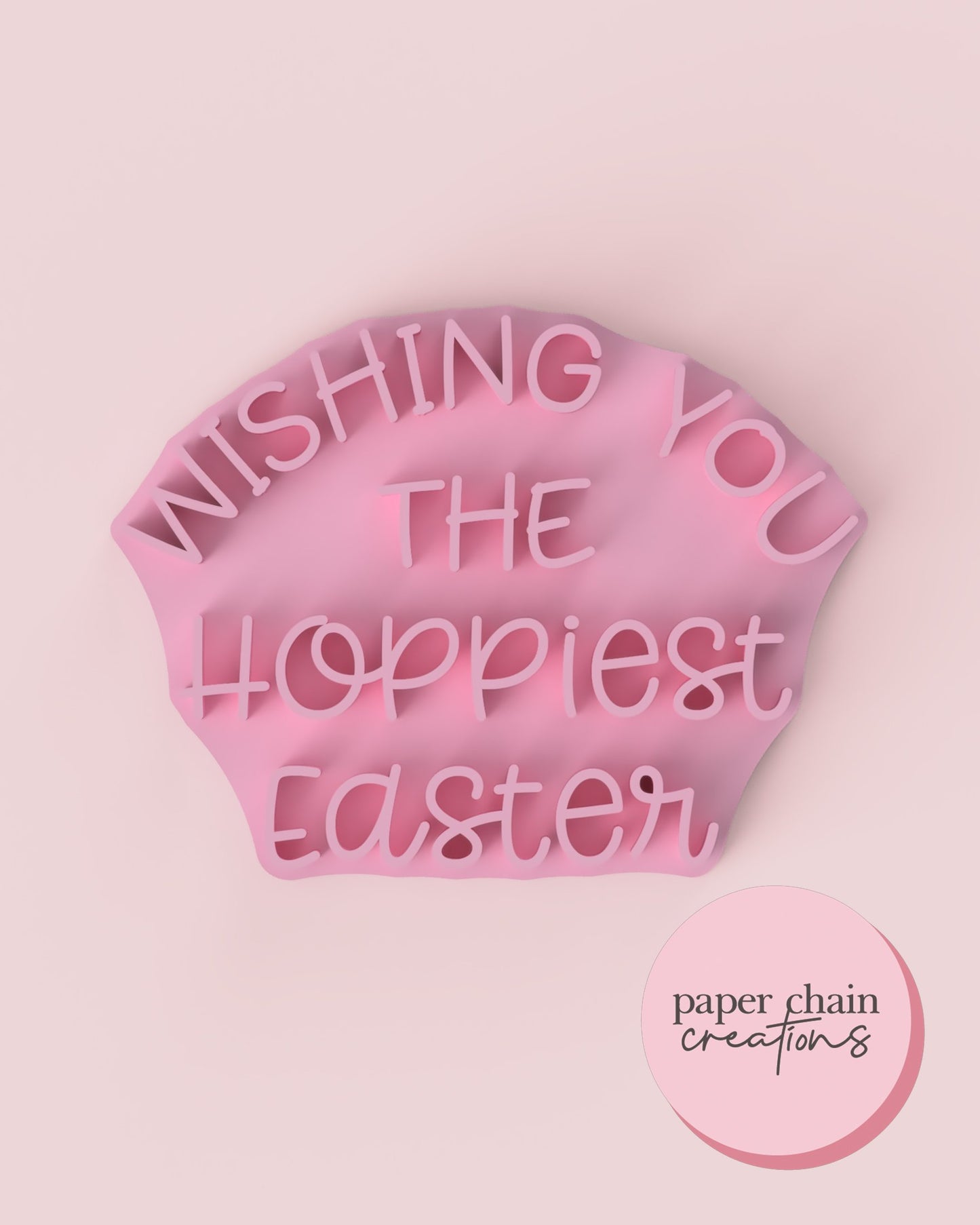 Wishing you the Hoppiest Easter Fondant Embosser