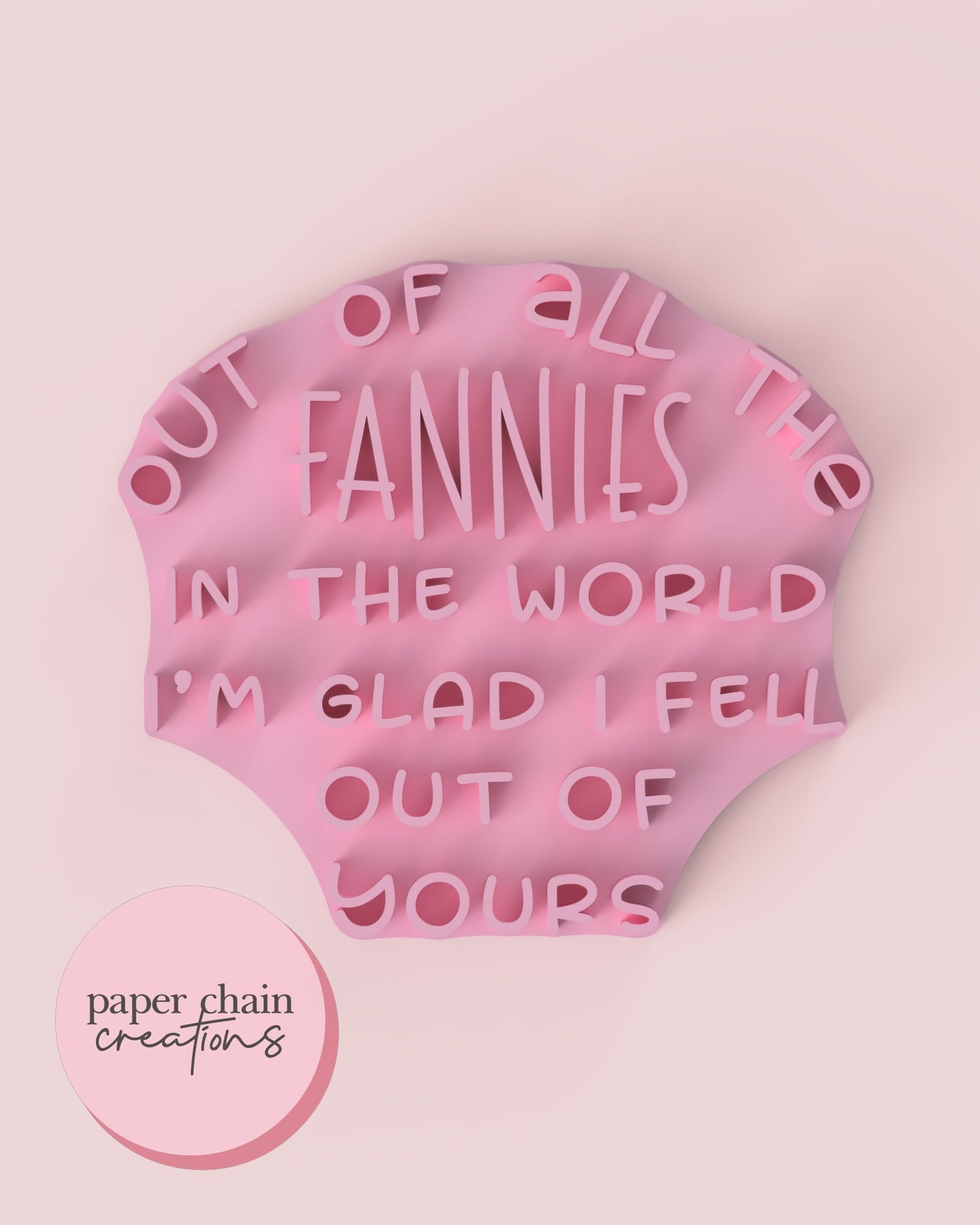 Out of all the Fannies in world Fondant Embosser