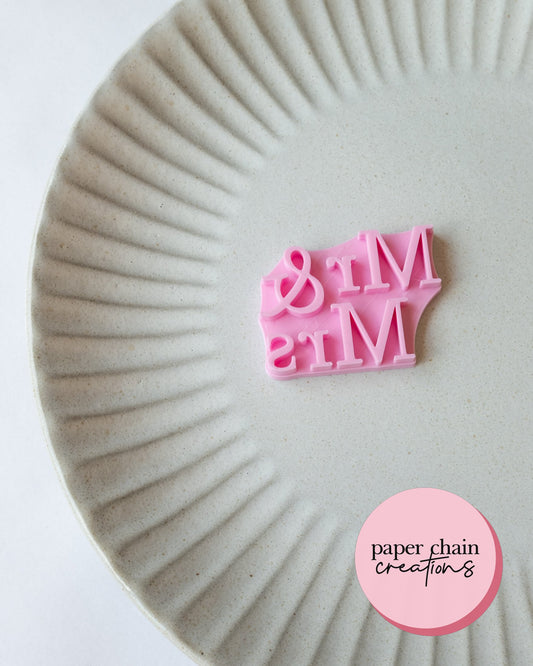 Mr & Mrs Fondant Embosser