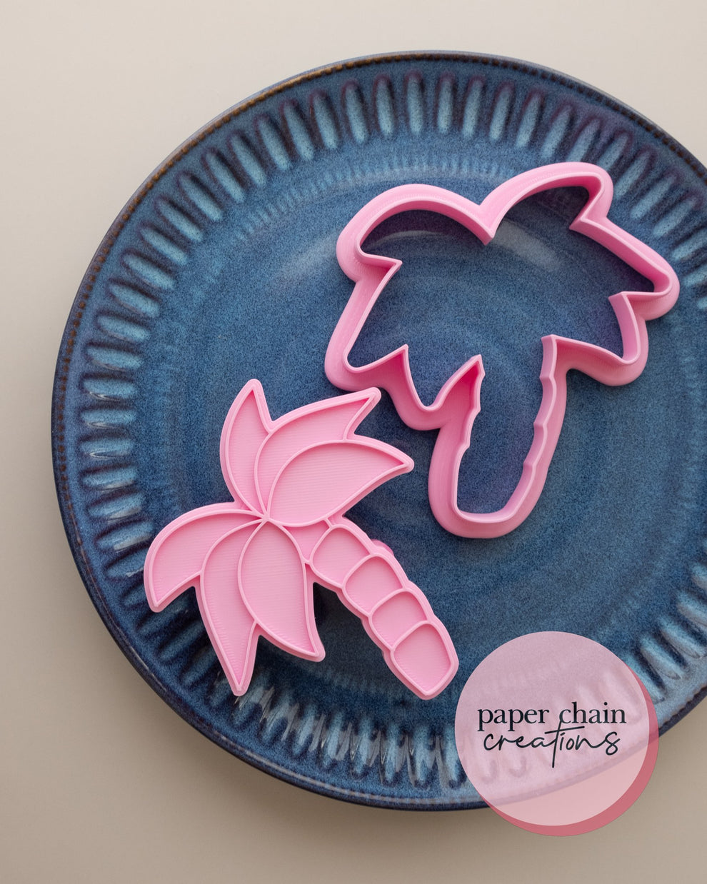 Palm Tree Cookie Cutter and Fondant Embosser – Paper Chain Creations