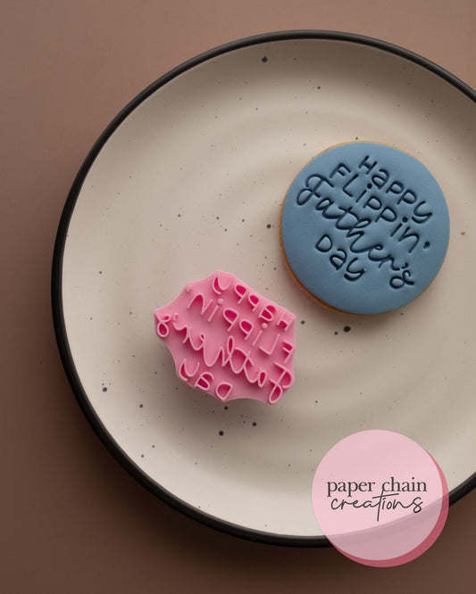 Happy Flippin' Father's Day Fondant Embosser