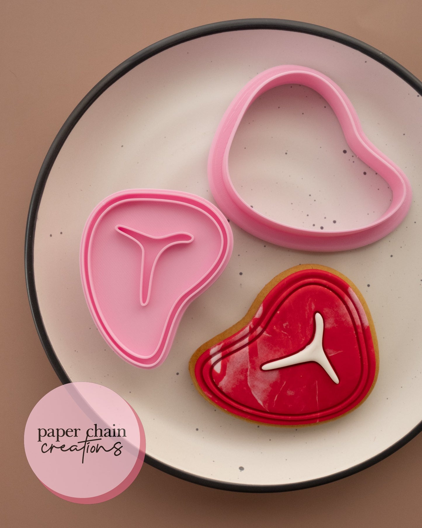 Steak Cookie Cutter and Fondant Embosser