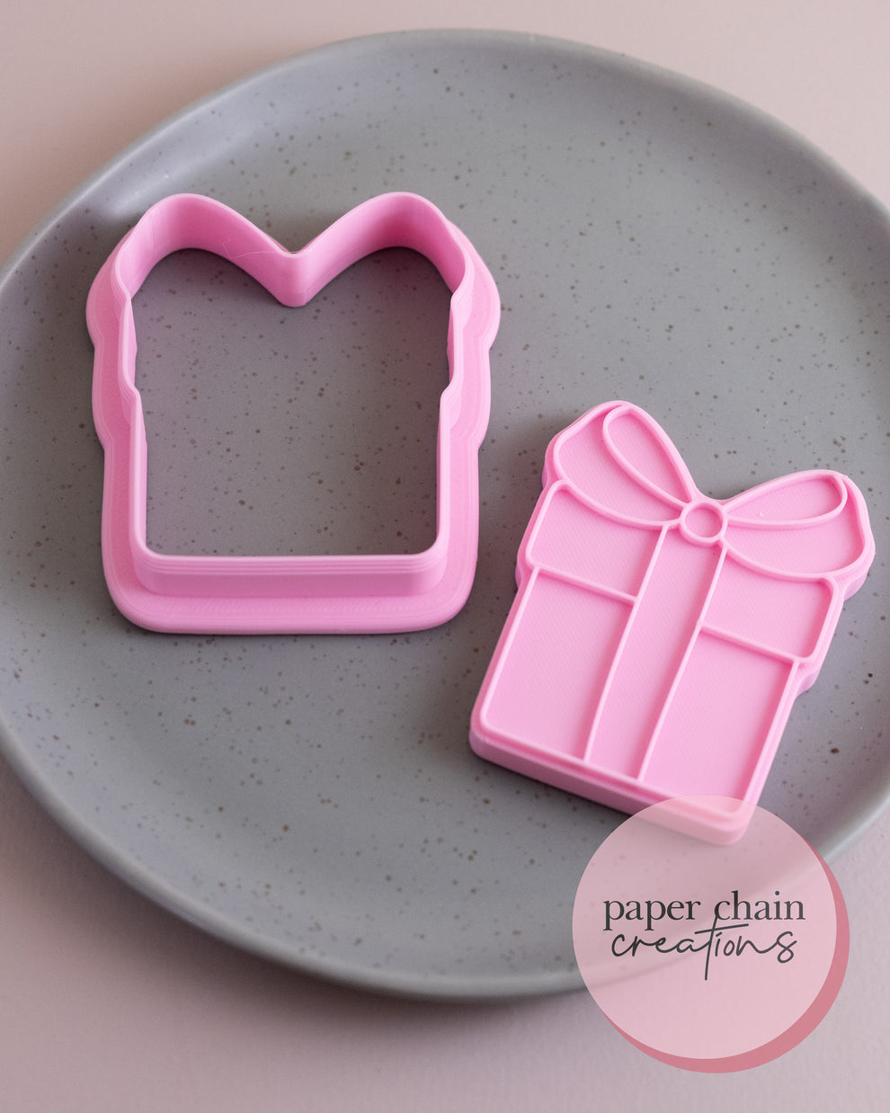 Present V2 Cookie Cutter and Fondant Embosser – Paper Chain Creations