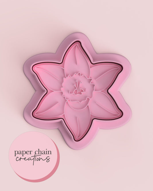 Daffodil Cookie Cutter and Fondant Embosser