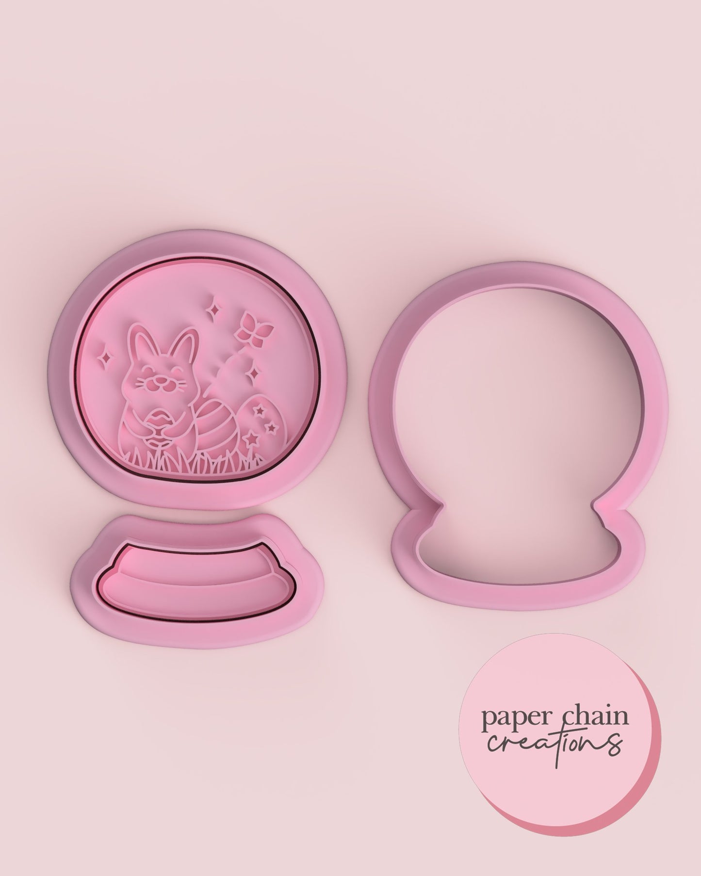 Easter Snow Globe Cookie Cutters and Fondant Embossers SET