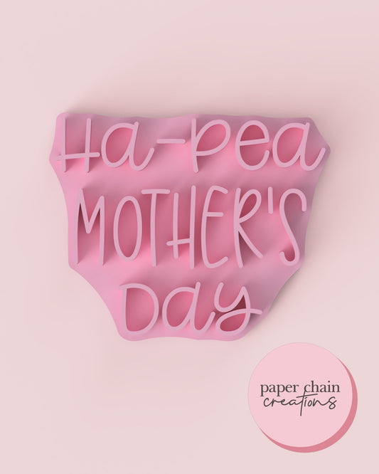 Ha-pea Mother's Day Fondant Embosser
