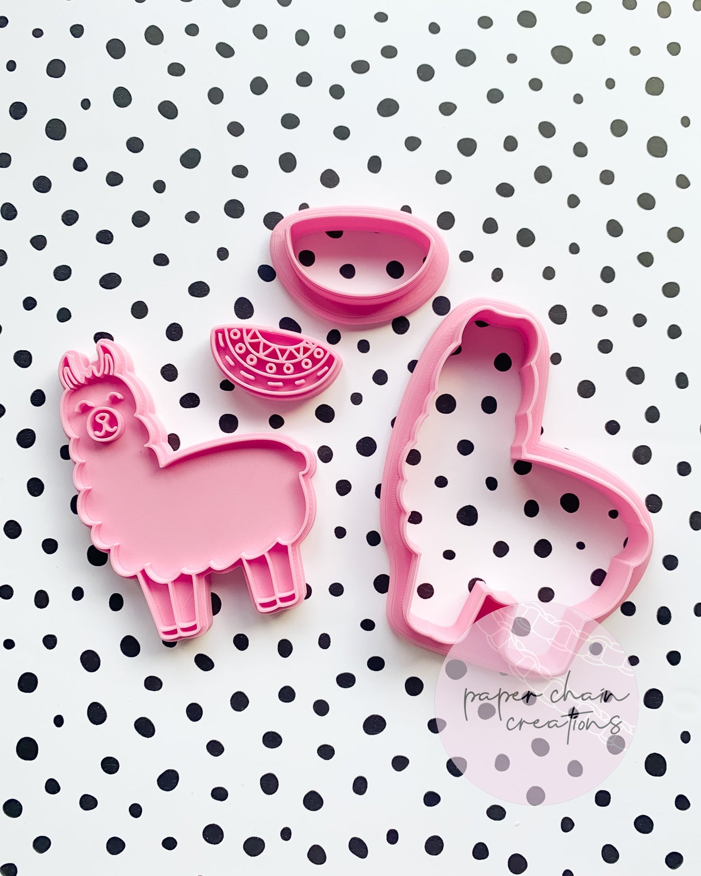 Llama Cookie Cutter and Fondant Embosser SET
