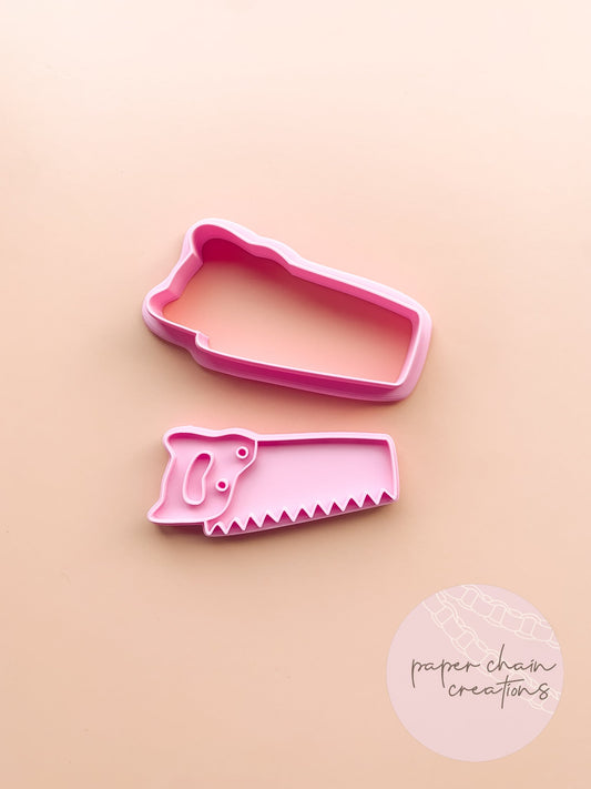 Saw Cookie Cutter and Fondant Embosser