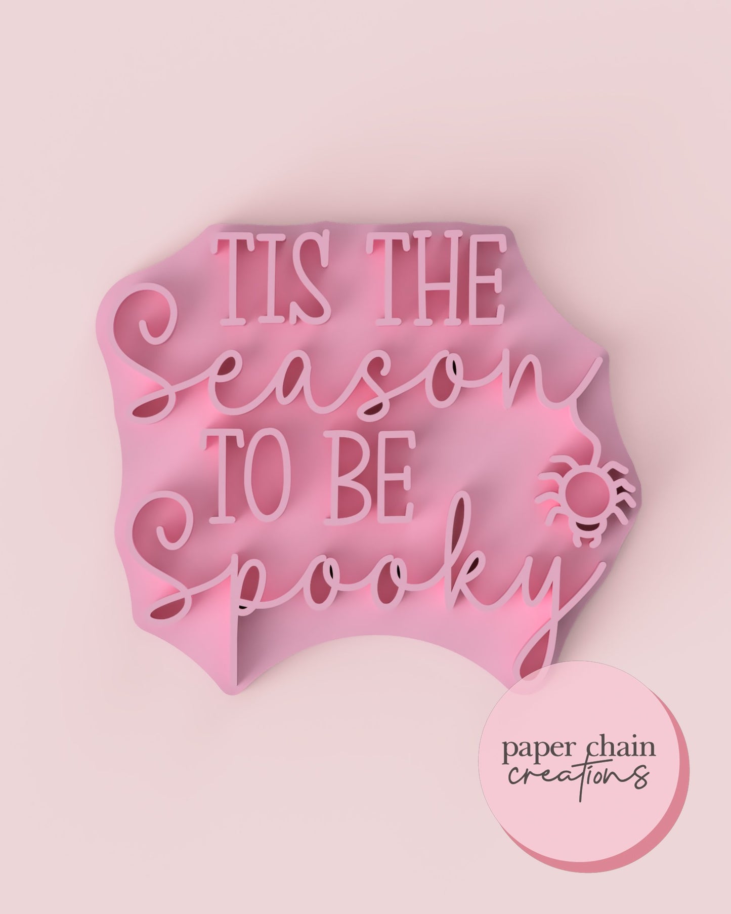 Tis the Season To Be Spooky Fondant Embosser