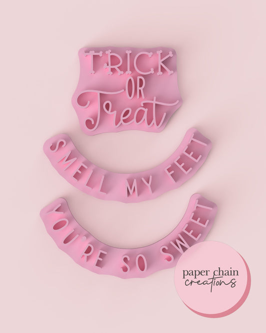 Trick or Treat Fondant Embosser
