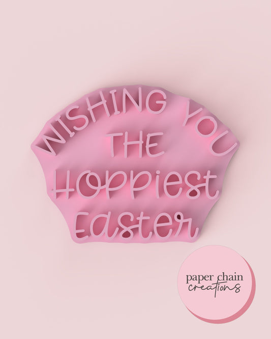 Wishing you the Hoppiest Easter Fondant Embosser