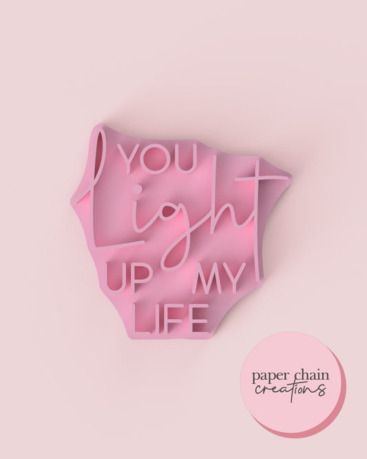 You light up my life Fondant Embosser